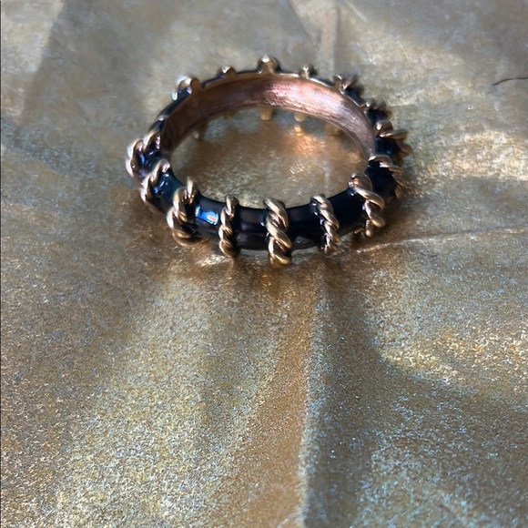 Banana Republic Black and Gold Bracelet with Intricate Design - Picture 4 of 6